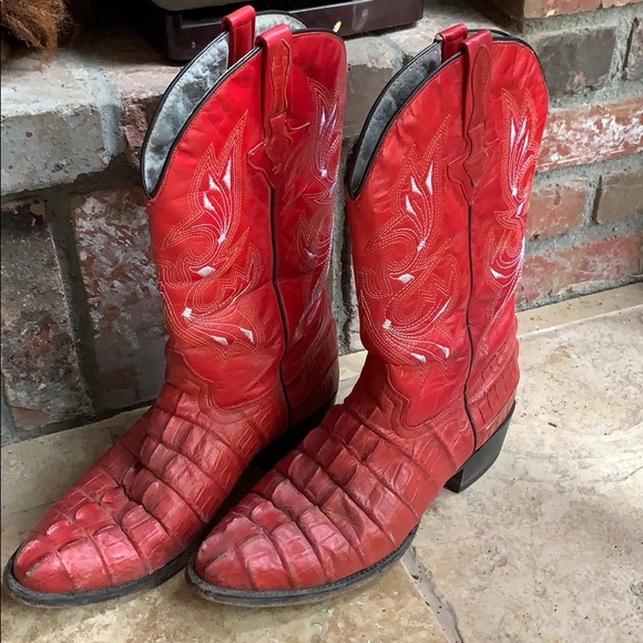 Mexicana by Old Gringo Red Cowboy Boots - Picture 2 of 4